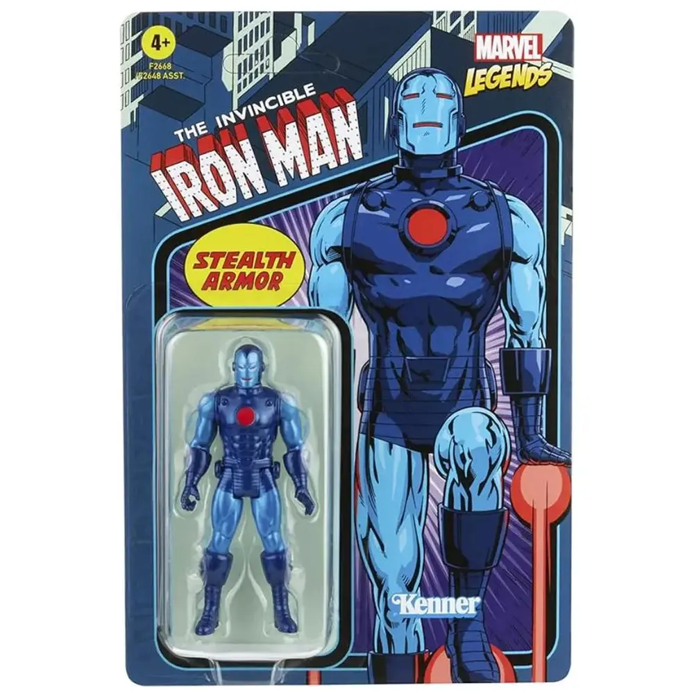 Figura Iron Man Stealth Armor Marvel Legends Retro 3.75»