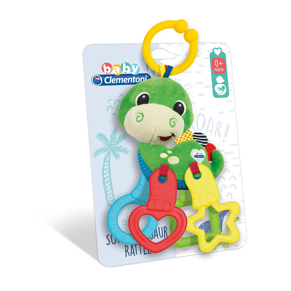 Baby Clementoni Sonajero blandito dinosaurio