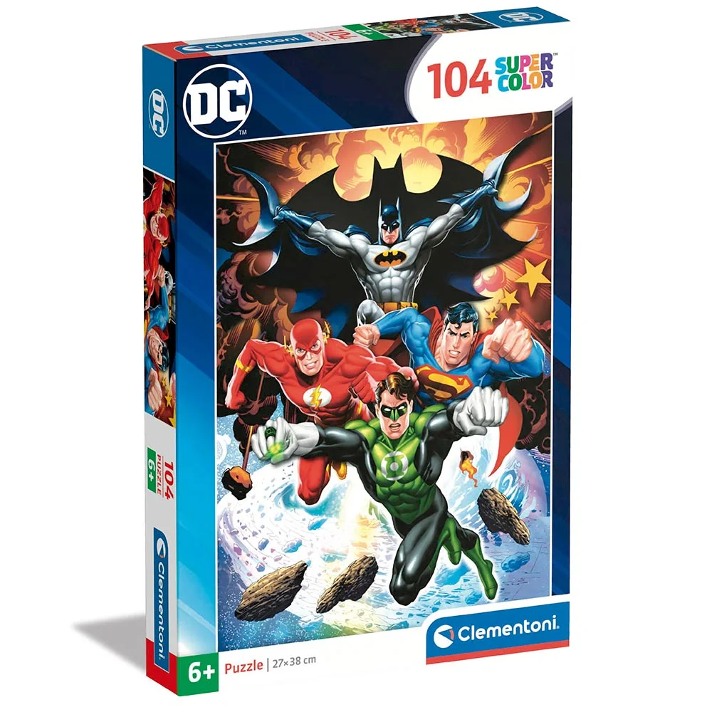 Clementoni SUPER COLOR DC COMICS – Rompecabezas de 104 piezas 1