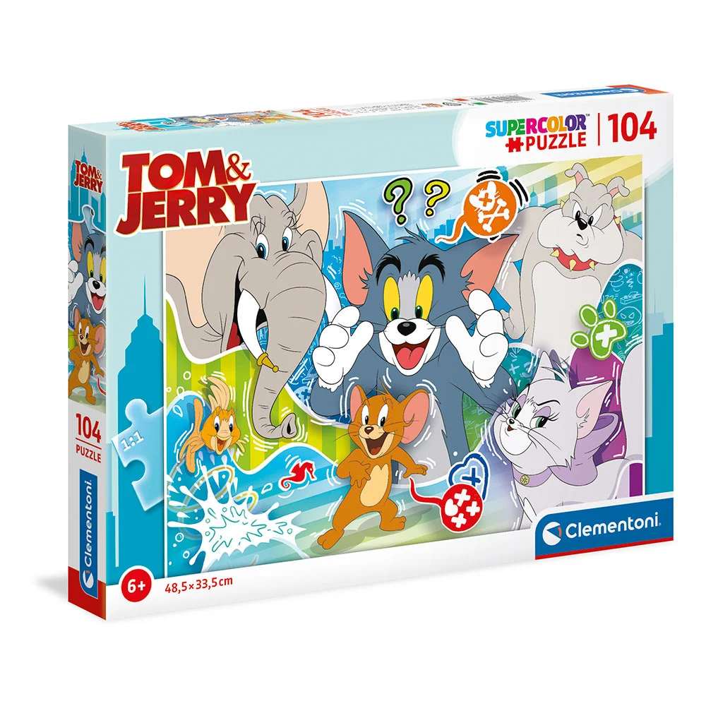 ROMPECABEZAS X 104 PIEZAS, TOM Y JERRY