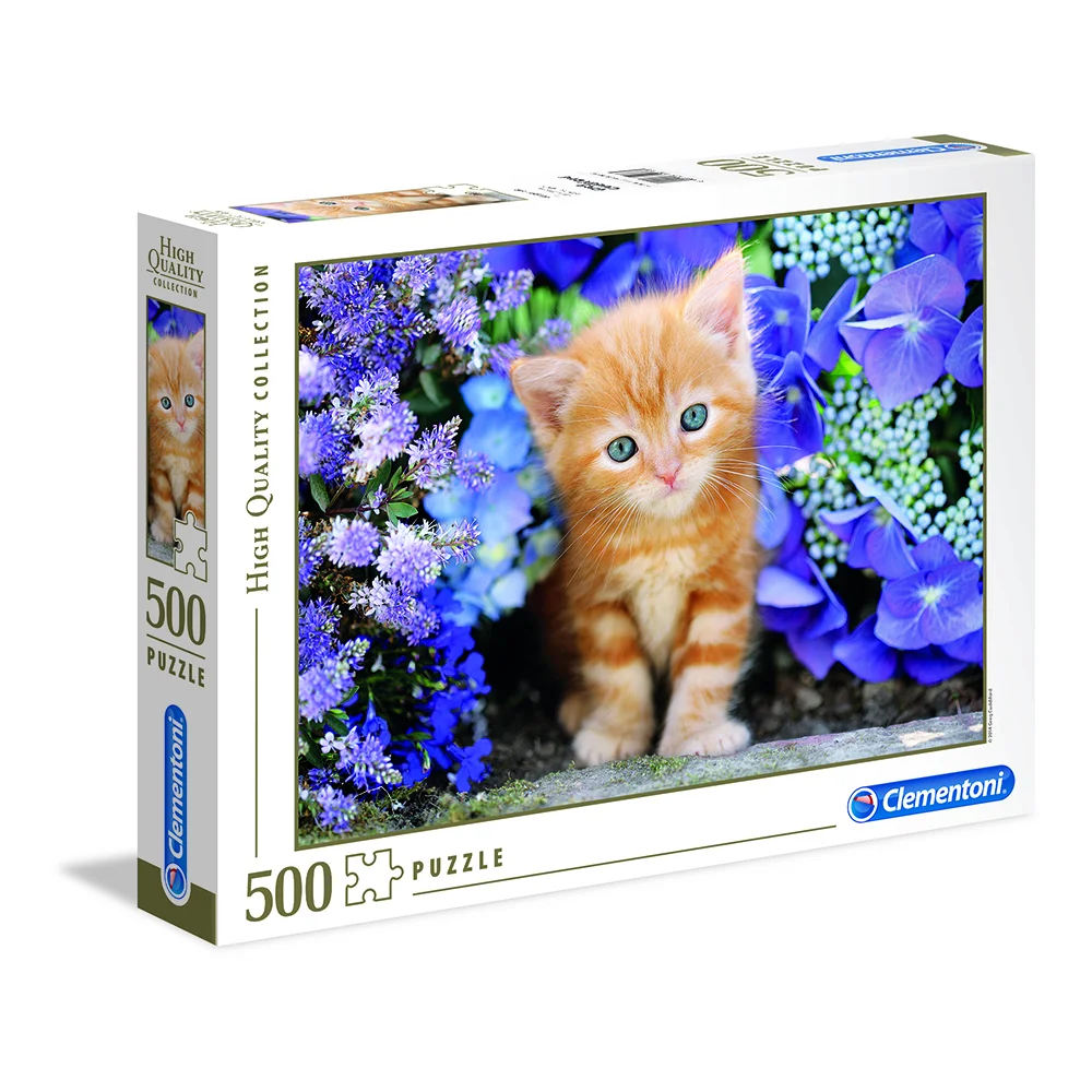 CLEMENTONI ROMPECABEZAS X 500 PZAS, GATITO RUBIO