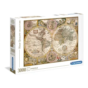 CLEMENTONI ROMPECABEZAS X 3000 PIEZAS, MAPA ANTIGUO