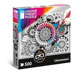 CLEMENTONI ROMPECABEZAS X 500 PZAS 3D MANDALAS