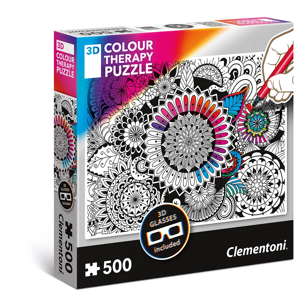 CLEMENTONI ROMPECABEZAS X 500 PZAS 3D MANDALAS