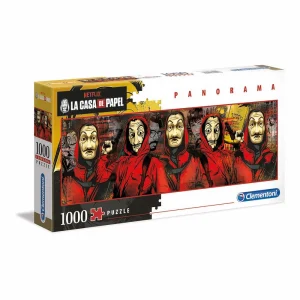 CLEMENTONI ROMPECABEZAS X 1000 PIEZAS PANORAMICO LA CASA DE PAPEL.