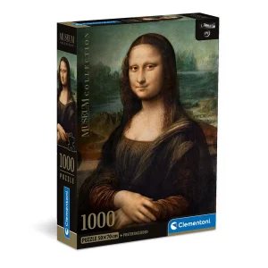Clementoni Museum Collection Rompecabezas Compacto de 1000 piezas - Da Vinci- La Gioconda