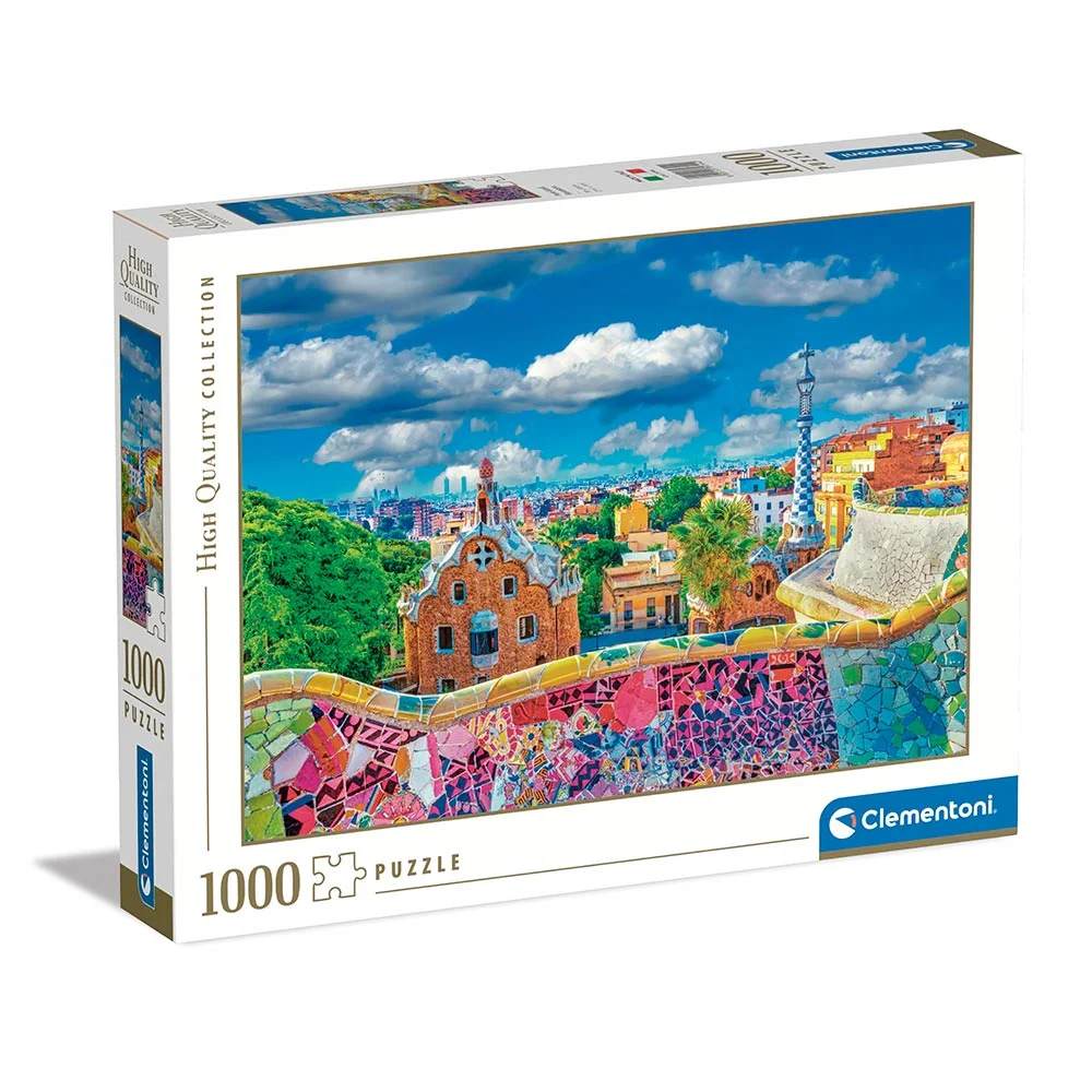 Clementoni Rompecabezas de 1000 piezas – PARK GÜELL – BARCELONA