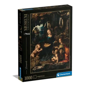 Clementoni Museum Collection Rompecabezas de 1000 piezas - Da Vinci - La Virgen de las rocas