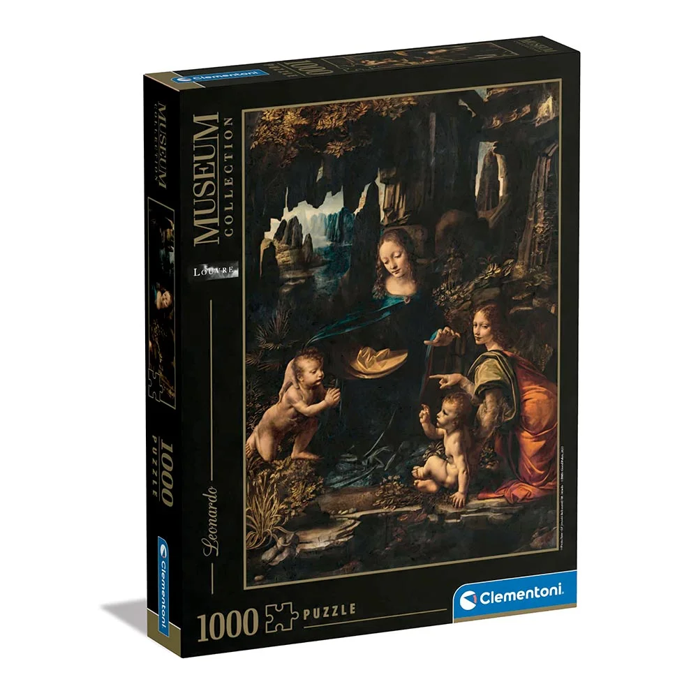 Clementoni Museum Collection Rompecabezas de 1000 piezas – Da Vinci – La Virgen de las rocas