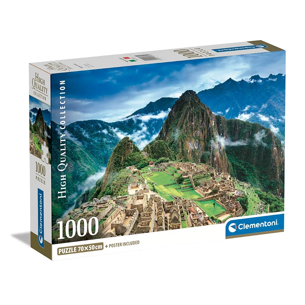 Clementoni Rompecabezas Compacto de 1000 piezas – Machu Picchu
