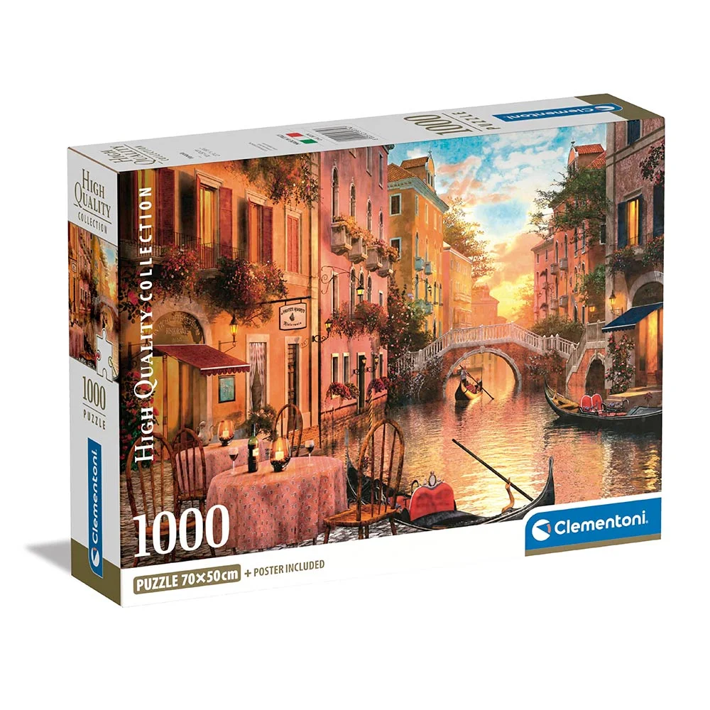 Clementoni Rompecabezas Compacto de 1000 piezas – Venezia