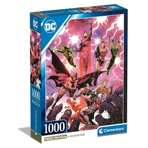 CLEMENTONI ROMPECABEZAS 1000 PZAS. DC COMICS LIGA DE LA JUSTICIA
