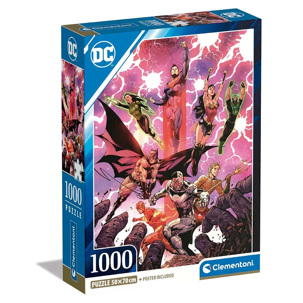 CLEMENTONI ROMPECABEZAS 1000 PZAS. DC COMICS LIGA DE LA JUSTICIA