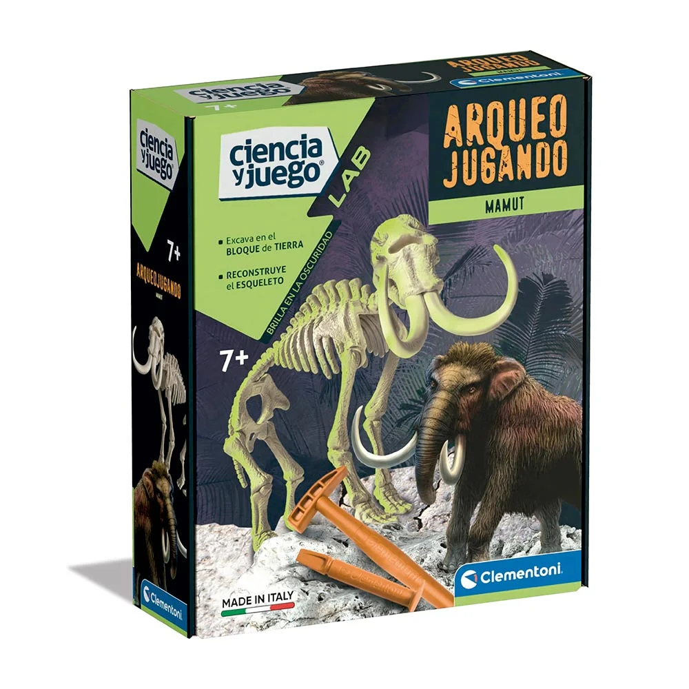 JUEGO ARQUEOLOGO  MAMUT FLUO