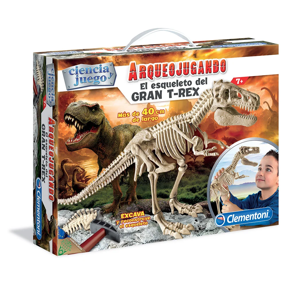 ARQUEOJUGANDO EL ESQUELETO DEL GRAN T-REX