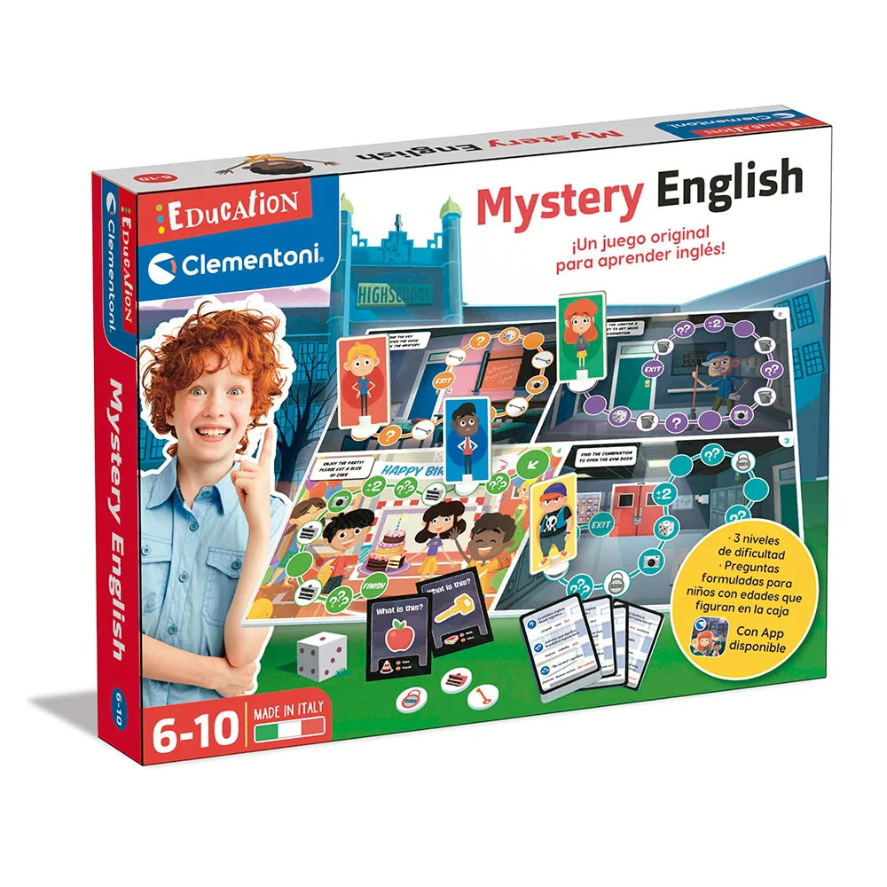 JUEGO DE MESA , MISTERIO, PARA APRENDER INGLÉS
