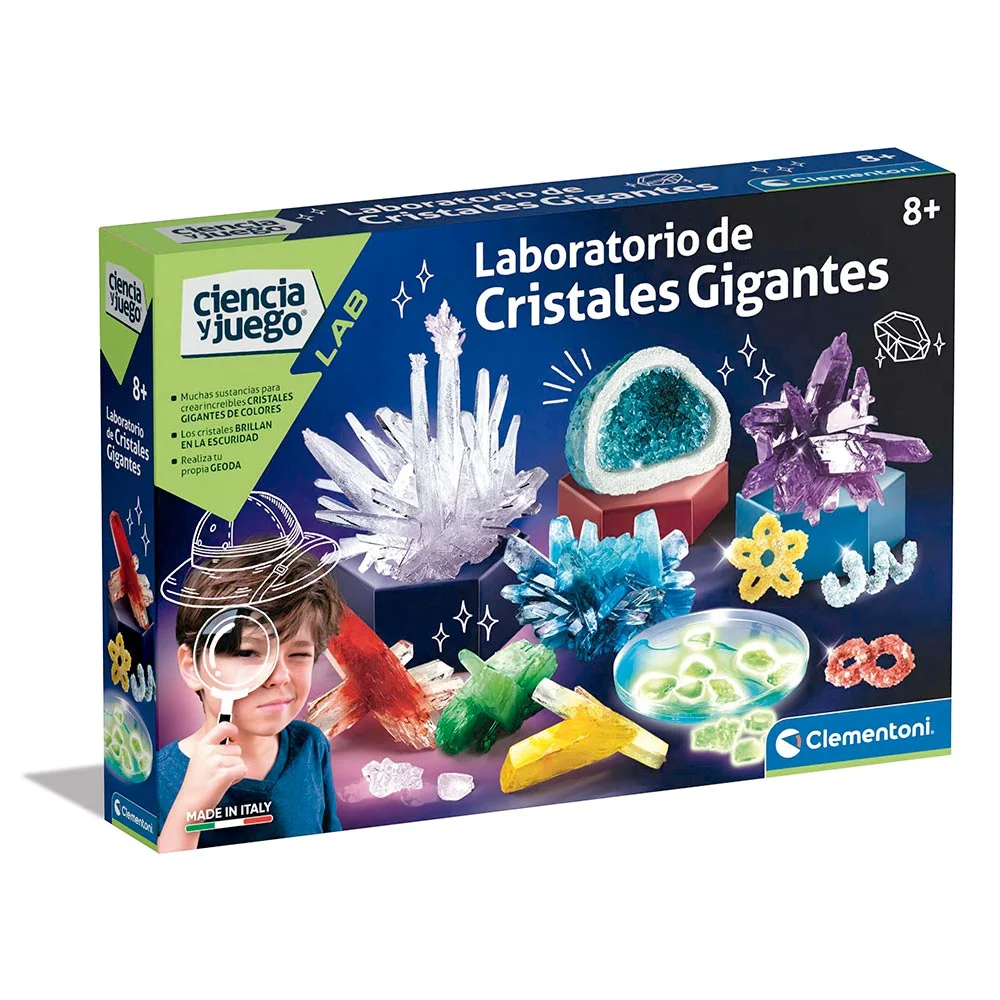 JUEGO DE CIENCIA, LABORATORIO DE CRISTALES GIGANTES.
