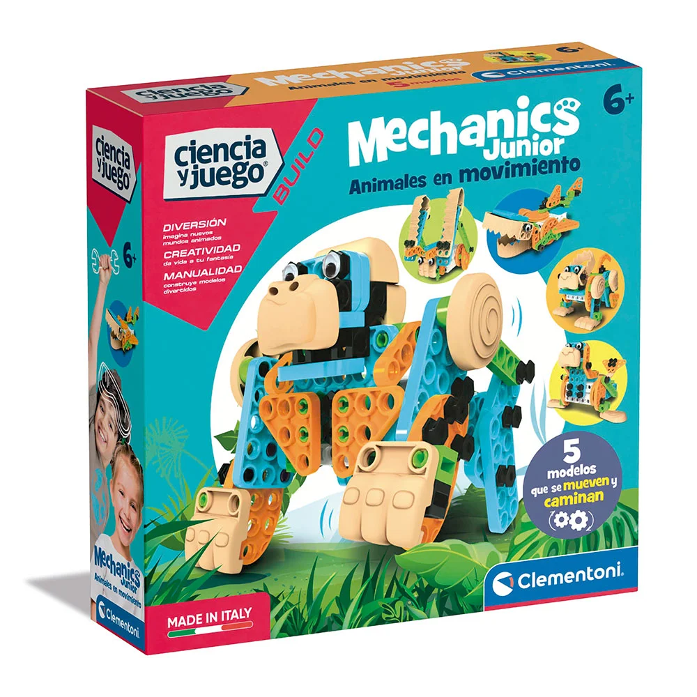 JUEGO MECÁNICA JUNIOR, ANIMALES EN MOVIMIENTO.