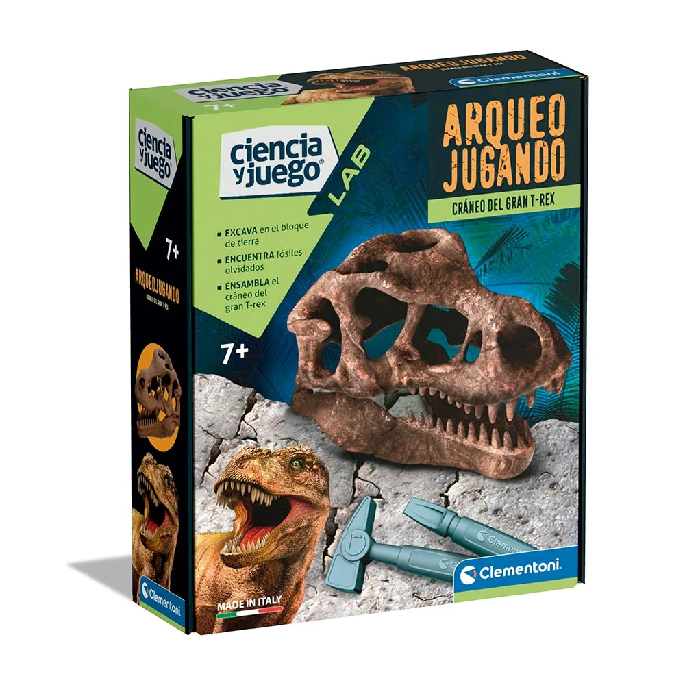 Clementoni Ciencia y Juego Lab – Arqueojugando – Cráneo del Gran T-REX