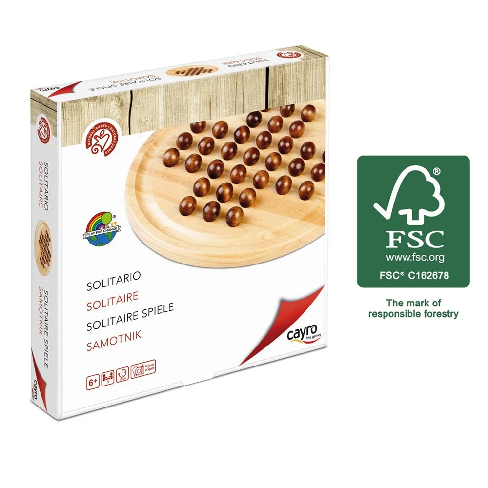 Cayro Juego Solitario de Madera FSC
