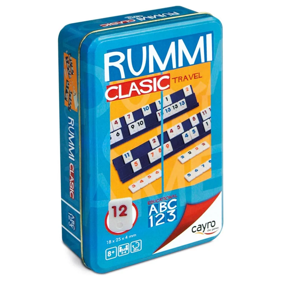 Cayro Rummi Clásico Travel en caja de Metal