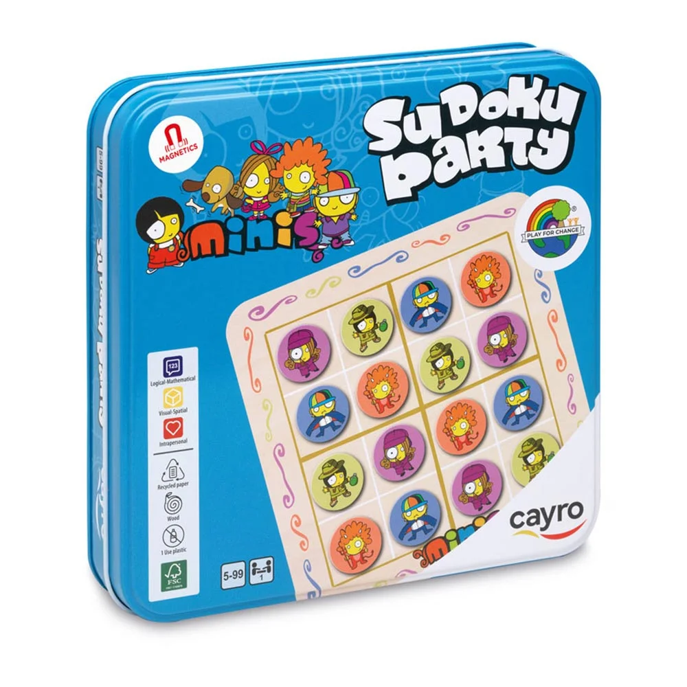 Cayro Sudoku Party de Madera FSC en caja de Metal