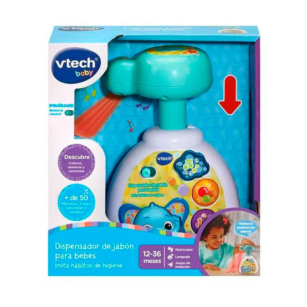 DISPENSADOR DE JABON PARA BEBES IMITA HABITOS DE HIGIENE