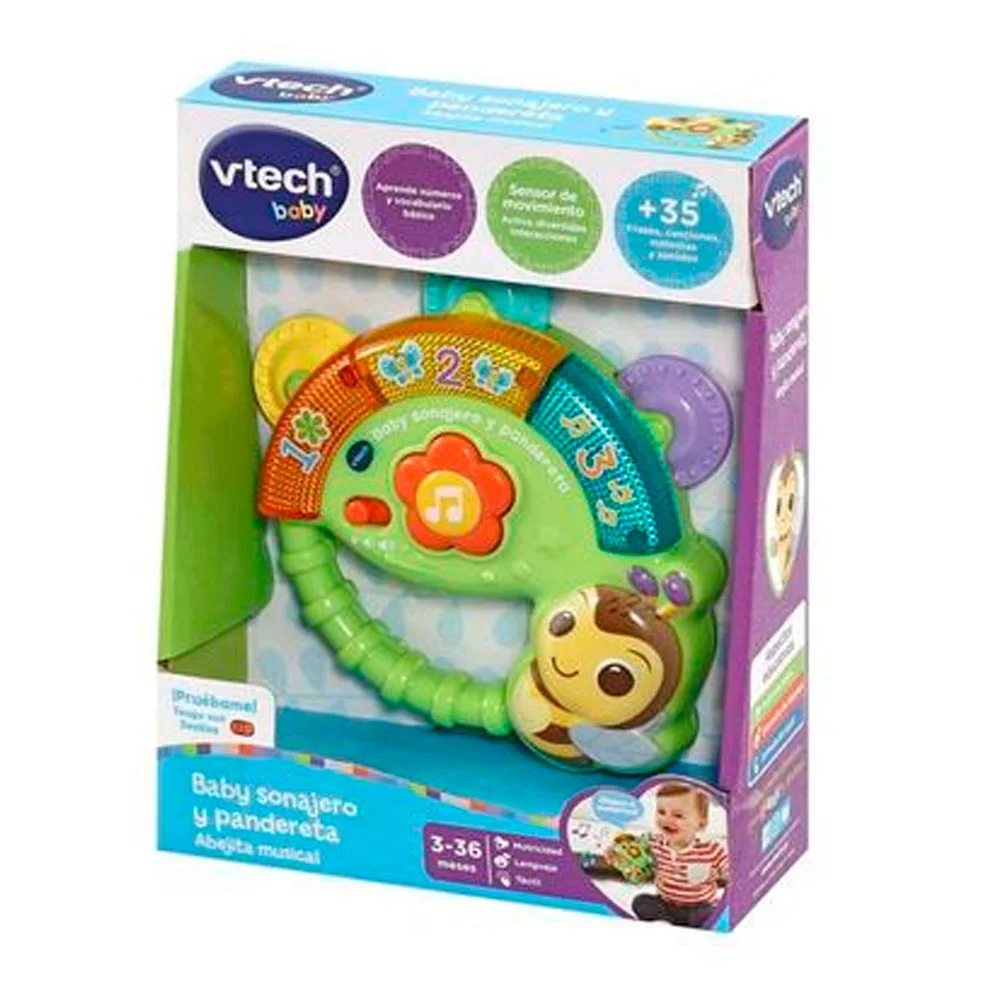 VTech Baby Baby sonajero y pandereta Abejita Musical
