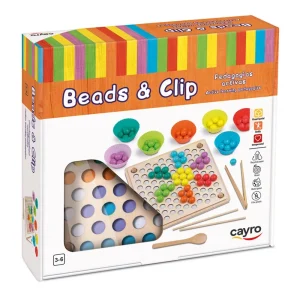 Cayro Juego Didáctico Set de Cuentas y Pinzas