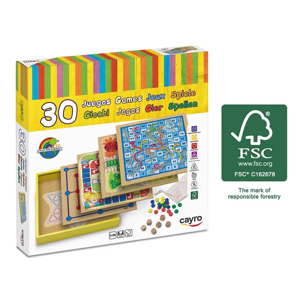 Cayro 30 Juegos de Madera FSC