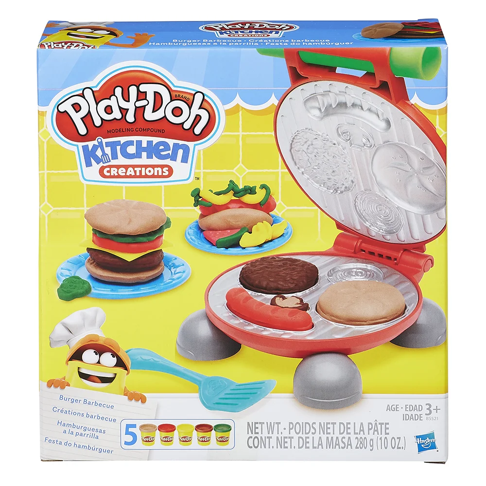 Masa Plastilina PlayDoh Kitchen Hamburguesa Parrilla
