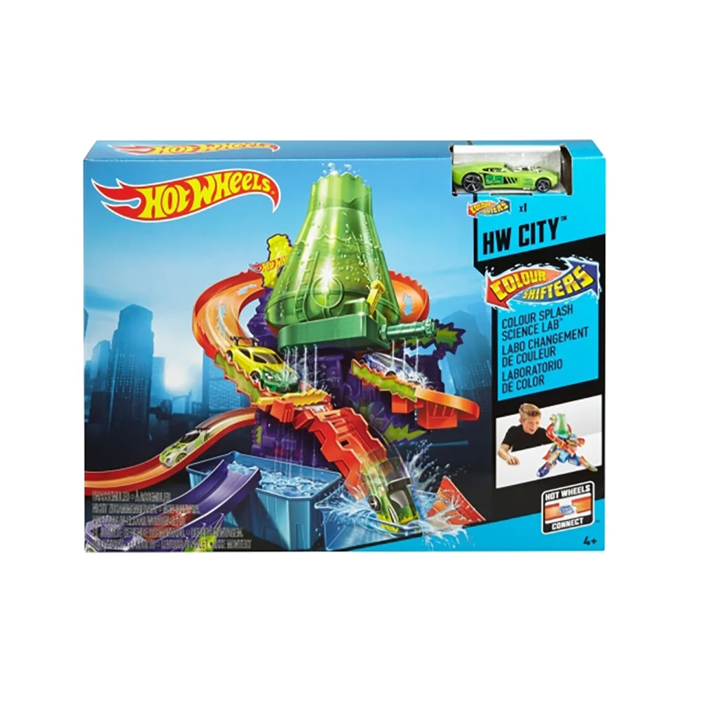 Hot Wheels City Pista Color Shifters Laboratorio Científico