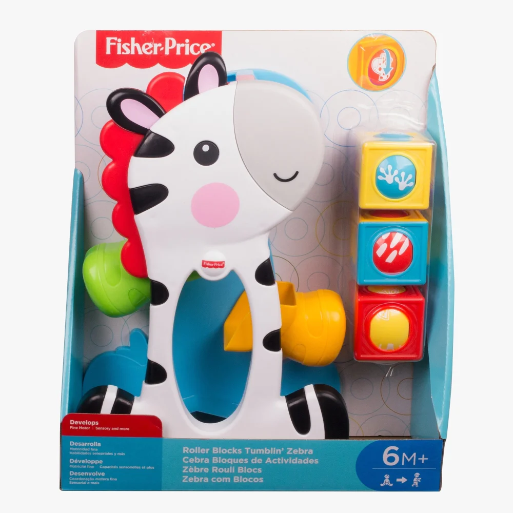 Fisher-Price Juguete para Bebés Cebra Bloques de Actividades