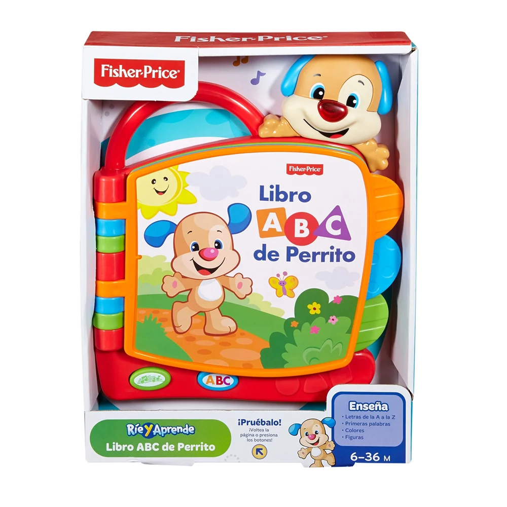 Fisher-Price Ríe y Aprende Juguete Libro ABC de Perrito