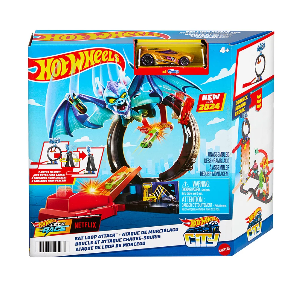 Hot Wheels City Pista de Juguete Ataque de Murciélago