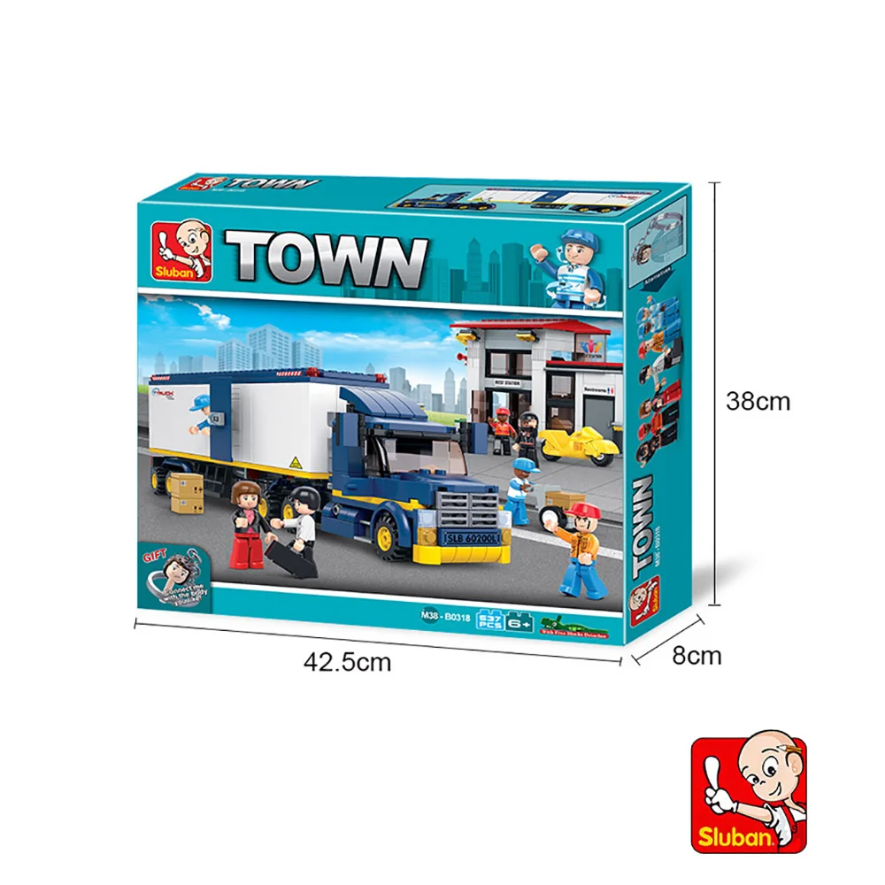 SLUBAN TOWN – CAMION VAN DE CARGA PESADO X 537 PZS