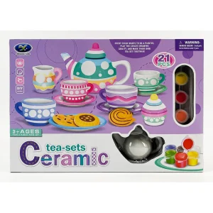 SET DE TE PORCELANA X 21 PZAS