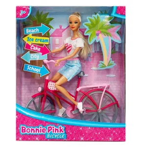 MUÑECA FASHION 11.5" CON BICICLETA