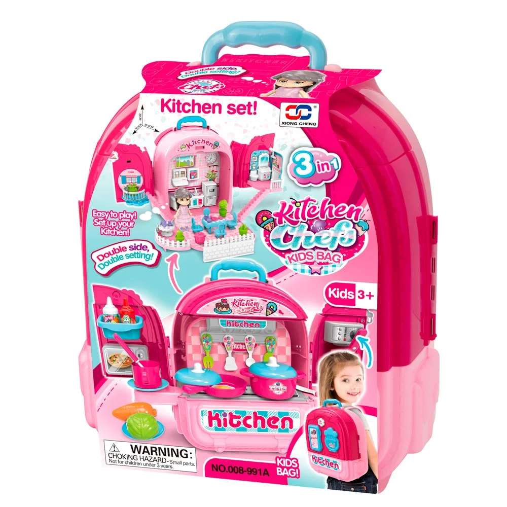 SET DE COCINA 3 EN 1 EN MOCHILA