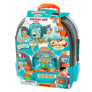 SET DE COCINA 3 EN 1 EN MOCHILA