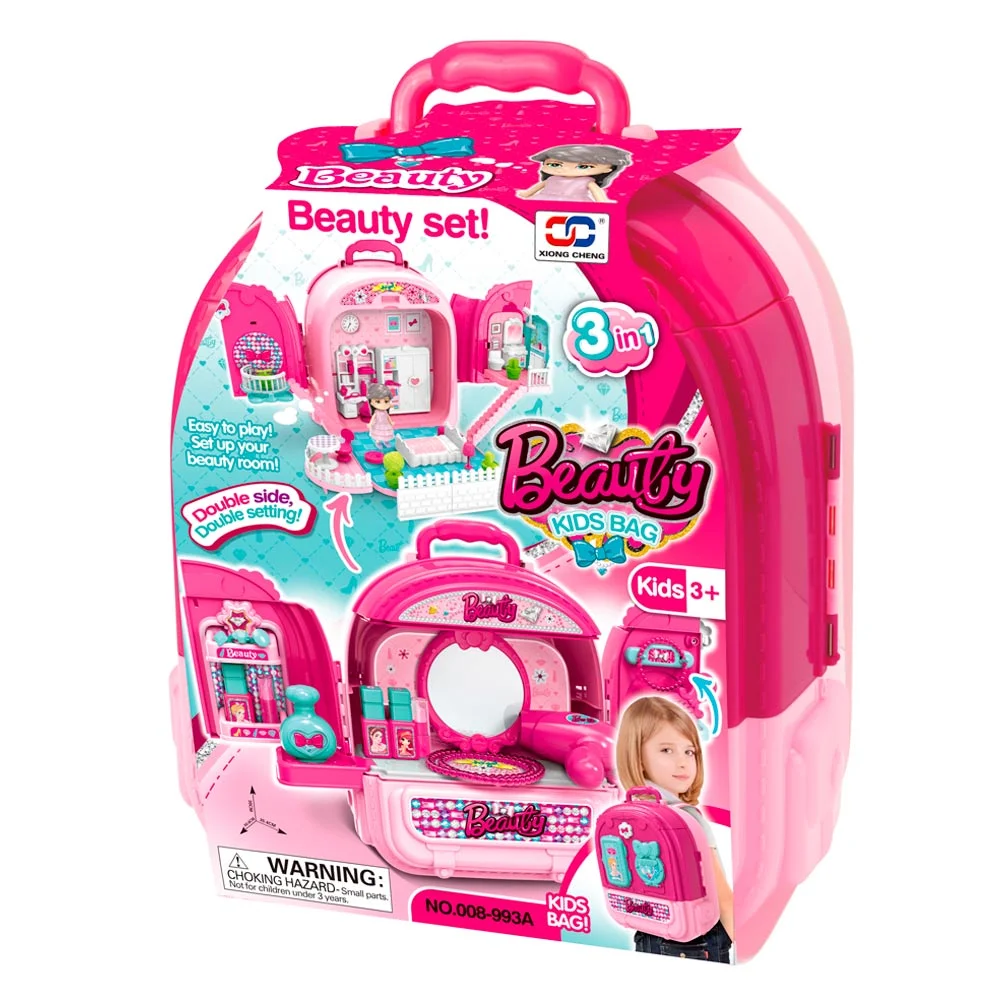 SET DE BELLEZA 3 EN 1  EN MOCHILA