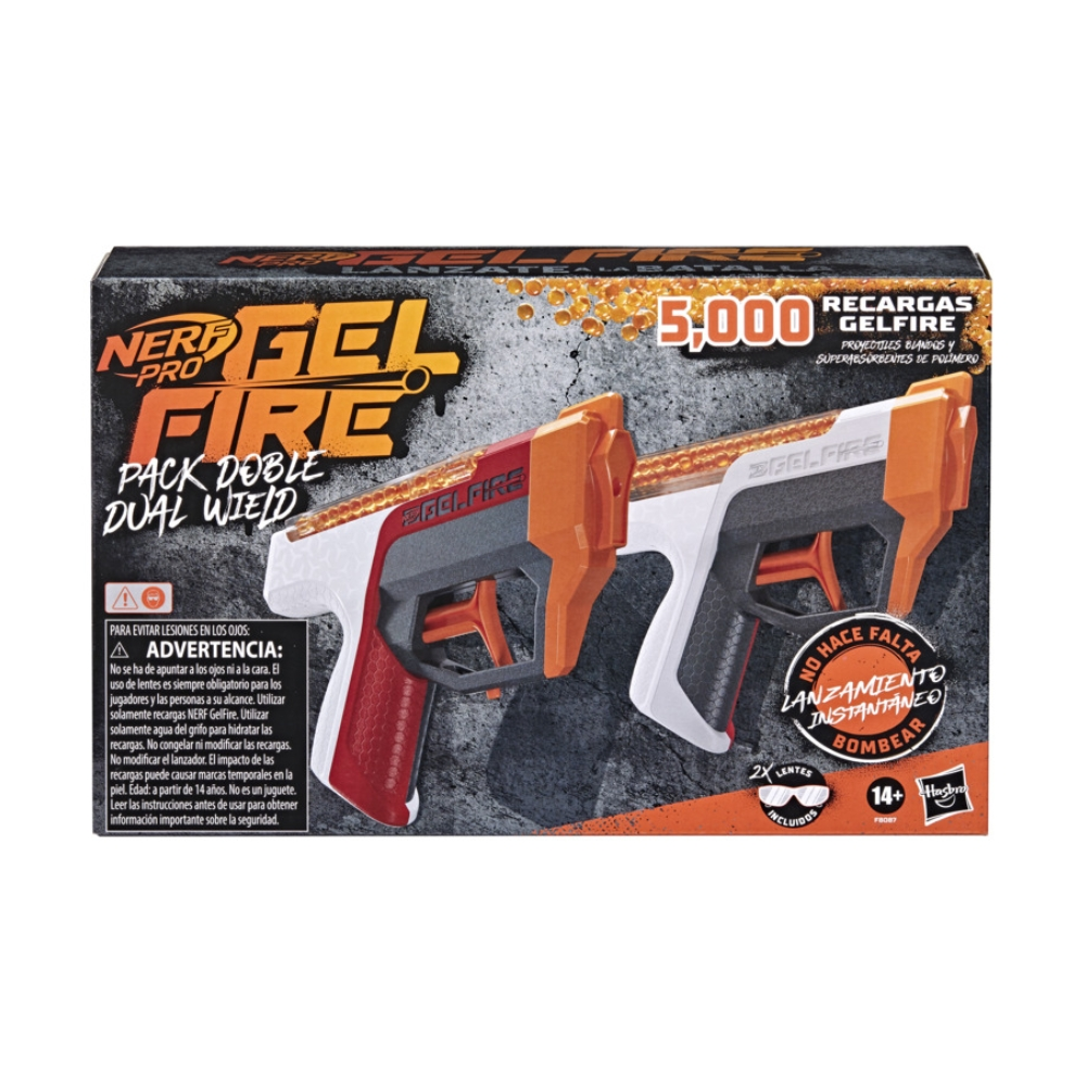 Lanzador Nerf Pro Gelfire Dual Wield