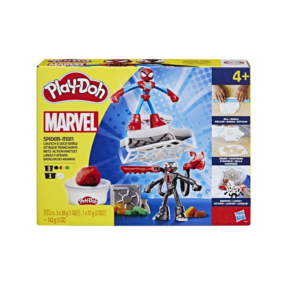 Masas y Plastilinas Play-Doh Marvel  Spider-Man Lanza y Atrapa