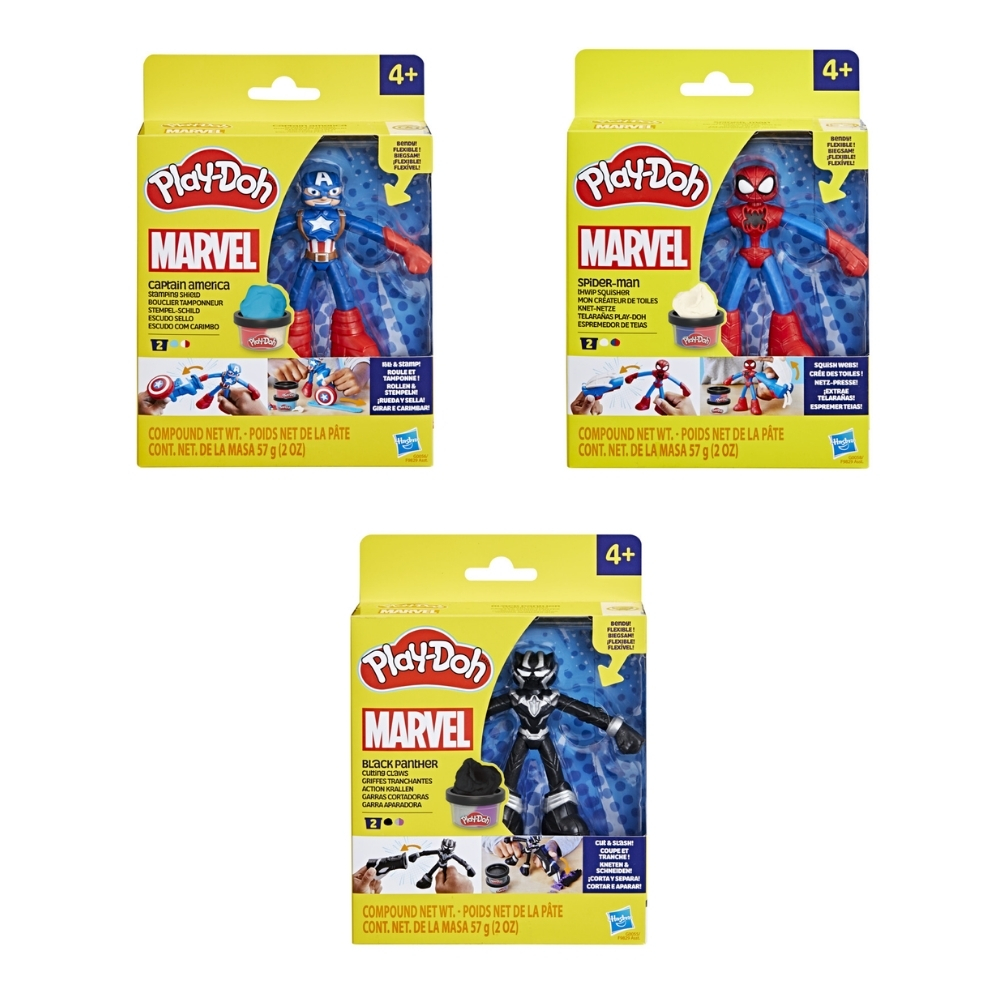 Masas y Plastilinas Play Doh Marvel Surtido