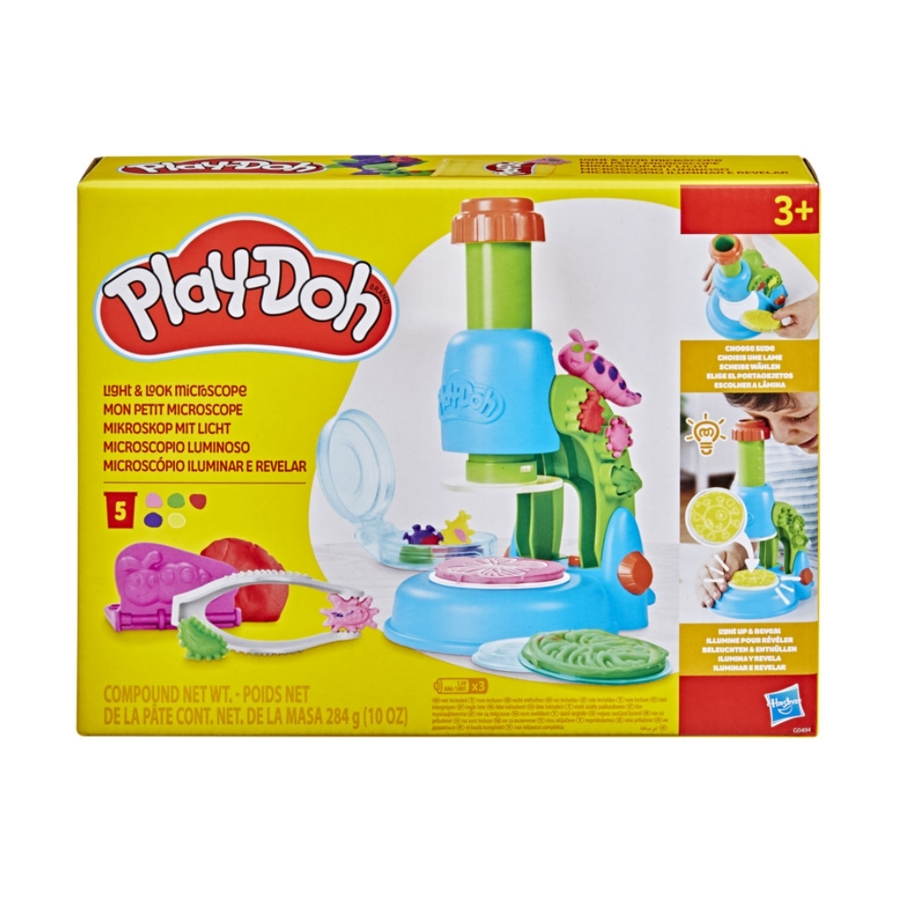 Set de Masa Moldeable Play-Doh Microscopio Luminoso