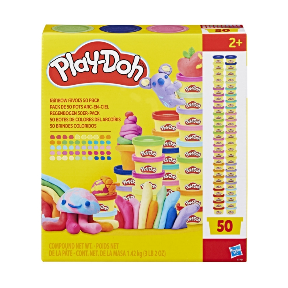 Masas y Plastilinas Play-Doh 50 Pack Colores del Arcoíris