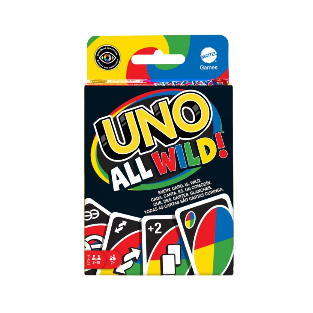 UNO Juego de Cartas All Wild para niños