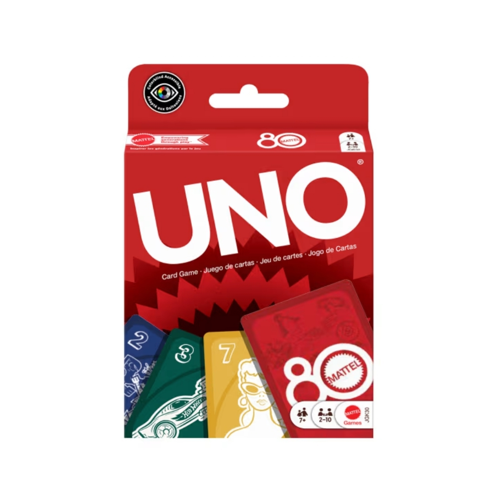 UNO Juego de Cartas Mattel 80 Aniversario